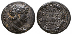 Commagene. Samosata. Hadrian AD 117-138. Dated RY 19=AD 134/135
Bronze Æ

Weight: 4,6 gr
Diameter: 17,9, mm