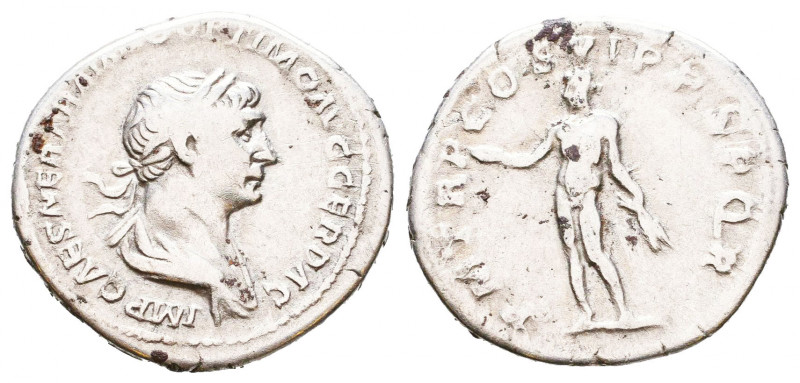 Trajan (AD 98-117). AR denarius. Rome.

Weight: 3,3 gr
Diameter: 20,5 mm