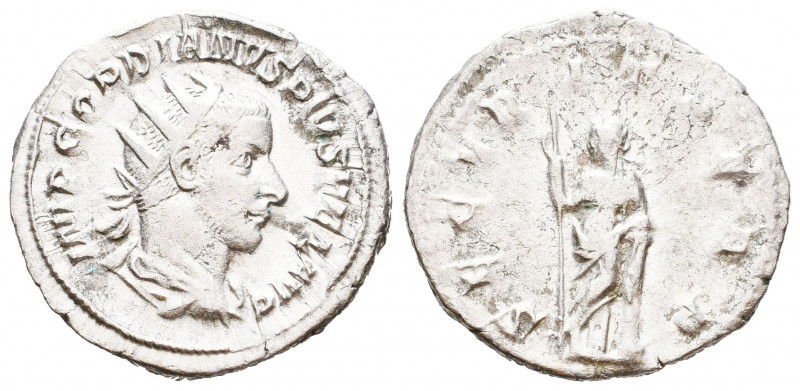 Gordian III, 238-244. Antoninianus AR.

Weight: 4 gr
Diameter: 22,5 mm