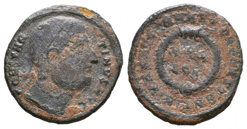 Constantine I; 307-337 AD. AE Follis.

Weight: 2,6 gr
Diameter: 18,7 mm