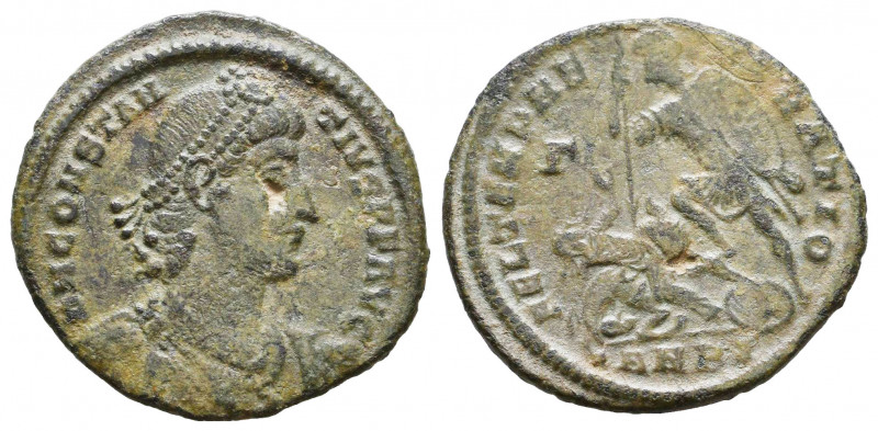 Constantius II (337-361), Æ Centenionalis.

Weight: 4,3 gr
Diameter: 23,5 mm