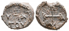 Byzantine Lead Seals, 7th - 13th Centuries
Reference:
Condition: Very Fine

Weight: 13,5 gr
Diameter: 19,9 mm