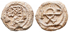 Byzantine Lead Seals, 7th - 13th Centuries
Reference:
Condition: Very Fine

Weight: 11,7 gr
Diameter: 23,1 mm