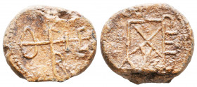 Byzantine Lead Seals, 7th - 13th Centuries
Reference:
Condition: Very Fine

Weight: 9 gr
Diameter: 20,8 mm