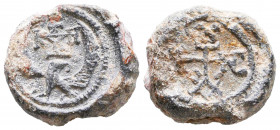 Byzantine Lead Seals, 7th - 13th Centuries
Reference:
Condition: Very Fine

Weight: 12,2 gr
Diameter: 18,8 mm