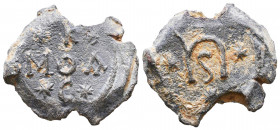 Byzantine Lead Seals, 7th - 13th Centuries
Reference:
Condition: Very Fine

Weight: 13,8 gr
Diameter: 26,2 mm