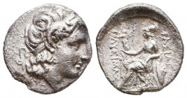 Lysimachus (323-281 BC). AR drachm.

Weight: 3,9 gr
Diameter: 17,6 mm