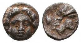 Selge, Pisidia. AR Obol, 3rd Century BC.

Weight: 0,9 gr
Diameter: 9,4 mm