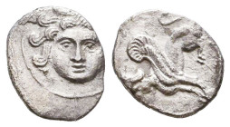 CILICIA, Uncertain Circa 370 BC. AR Obol.

Weight: 0,7 gr
Diameter: 11,4 mm