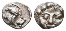 Selge, Pisidia. AR Obol, 3rd Century BC.

Weight: 0,8 gr
Diameter: 10,1 mm