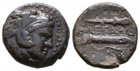 Macedonian Kingdom. Alexander III the Great. 336-323 B.C. AE.

Weight: 6,9 gr
Diameter: 19,3 mm