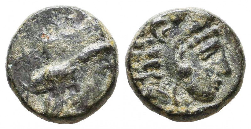 Macedonian Kingdom. Alexander III the Great. 336-323 B.C. AE.

Weight: 2,3 gr...