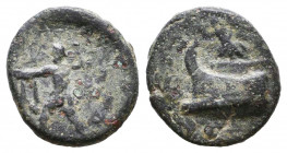 MACEDON, Kings of. Demetrios Poliorketes . 306-285 BC. Æ.

Weight: 1,6 gr
Diameter: 13,6 mm