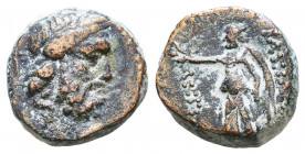 SELEUKID KINGDOM. Antiochos IV(?) (175-164 BC). Ae.

Weight: 3,3 gr
Diameter: 13,6 mm