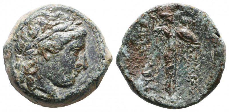 Seleukid Empire, Seleukos I Nikator Æ. Antioch on the Orontes, circa 300-281 BC....