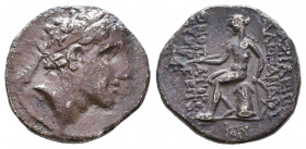Seleukid Kings of Syria. Alexander I Balas (152/1-145 BC). AR. Antioch mint.

Weight: 3,7 gr
Diameter: 17,3 mm