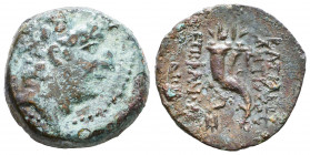 Seleukid Kingdom. Antiochos VIII Epiphanes.

Weight: 8,2 gr
Diameter: 21,3 mm