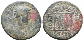 Roman Provincial Coins
GALATIA. Koinon of Galatia. Trajan (98-117). Ae. Titus Pomponius Bassus, presbytes.
Obv: AV NEΡ TΡAIANOΣ KΑΙΣAΡ ΣΕ Γ.
Laurae...