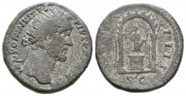 Antoninus Pius, Dupondius. AD 157-158. 

Weight: 12,5 gr
Diameter: 25,2 mm