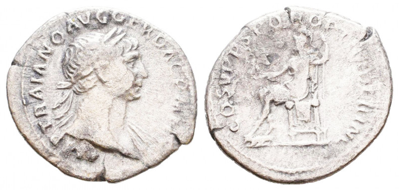 Trajan. AD 98-117. AR Denarius . Rome mint.

Weight: 2,4 gr
Diameter: 20,9 mm