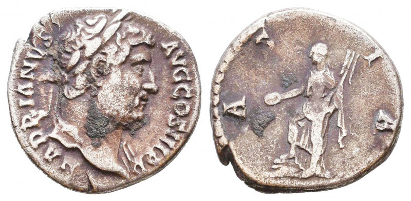 Hadrian. A.D. 117-138. AR denarius.

Weight: 2,9 gr
Diameter: 16,8 mm