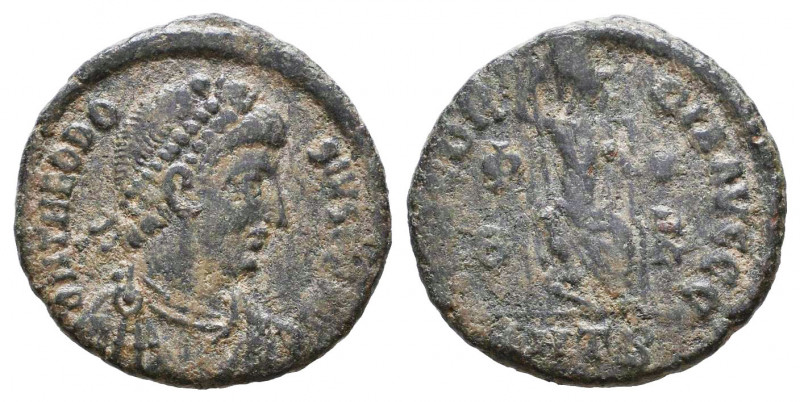 Theodosius I. 379-395. AE.

Weight: 2,4 gr
Diameter: 17,8 mm