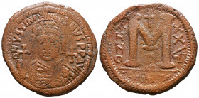 Justinian I the Great (AD 527-565). Æ follis. Theopolis.

Weight: 18,8 gr
Diameter: 36,6 mm