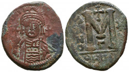 Justinian I the Great (AD 527-565). Æ follis. Theopolis.

Weight: 18,3 gr
Diameter: 34,7 mm