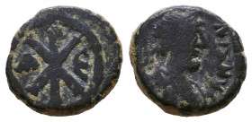 Iustinus I (518-527 AD). AE Pentanummium, Constantinopolis.

Weight: 2,2 gr
Diameter: 13,5 mm