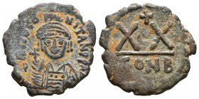 TIBERIUS II CONSTANTINE. 578-582 AD. Æ Half Follis. Constantinople.

Weight: 5,5 gr
Diameter: 22,8 mm