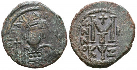 Heraclius (610-641 AD). AE follis. Cyzicus.

Weight: 10,9 gr
Diameter: 30,3 mm