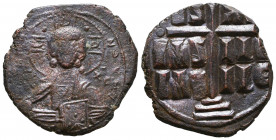 Anonymous Folles, time of Romanus III, circa 1028-1034. Follis, Class B.

Weight: 10,1 gr
Diameter: 28,1 mm