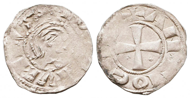 AD 1163-1233. Bohémond III or Bohémond IV. Antioch
Denier AR

Weight: 0,9 gr...