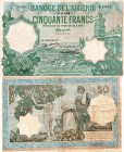 Algeria, 50 Francs, 1932, FINE, p80, serial number: X.1062-606