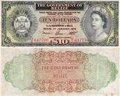 Belize, 10 dollars, 1976, XF, QE II, p36c, serial number: D/2 647736