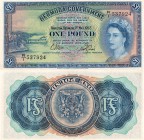 Bermuda, 1 Pound, 1957, UNC, QE II, p20b, serial number: R/1 537924, RARE
