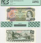 Canada, 20 Dollars, 1969, UNC, QE II, p50bA, serial number: *WV1139439, REPLACEMENT, STAR NOTE, VERY RARE