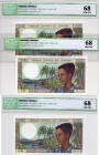 Comoros, 1000 Francs (2), 1986, UNC, ICG 68, p11b, serial number: E.06-49719 / E.06-49720, CONSECUTİVE PAİR NOTE and HIGH CONDİTİON