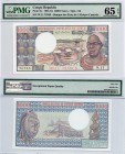 Congo Republic, 1000 Francs, 1983, UNC, PMG 65, p3e, serial number. W.11-70763