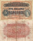 East African, 5 Shillings, 1955, VF, QE II, serial number: H71 71119