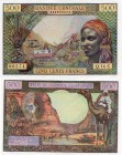 Equatorial African States, 500 Francs, 1963, XF-AUNC, p4e, serial number: Q.14 C-06574