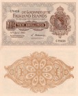 Falkland Islands, 10 Shillings, 1960, UNC, Serial Number: C76416 (Very Rare)