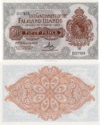Falkland Islands, 50 Pence, 1974, UNC, QE II, NPGS 66, p10b, Serial number: D27929
