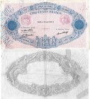 France, 500 Francs, 1932, FINE, p80a, serial number: H.1905-177