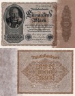 Germany, 1000 Mark, 1922, UNC, p82b, serial number. 22B.506269, VERY RARE