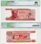 Greece, 100 Drachmai, 1967, UNC, ICG 66, p196b, serial number: 21K 287515