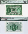 Hong Kong, 1 Dollar, 1959, UNC, QE II, PMG 65, p324Ab, serial number: 6L 102263