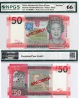 Jersey, 50 Dollars, 2010, UNC, QE II, NPGS 66, p36s, serial number: AD 000000, SPECİMEN