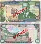 Kenya, 10 Shillings, 1991, UNC, SPECİMEN, p24c, Serial number: AL0000000