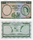Mauritius, 25 rupees, 1964, UNC, SPECİMEN, p29c, (No serial number, no signature) (Very Rare)